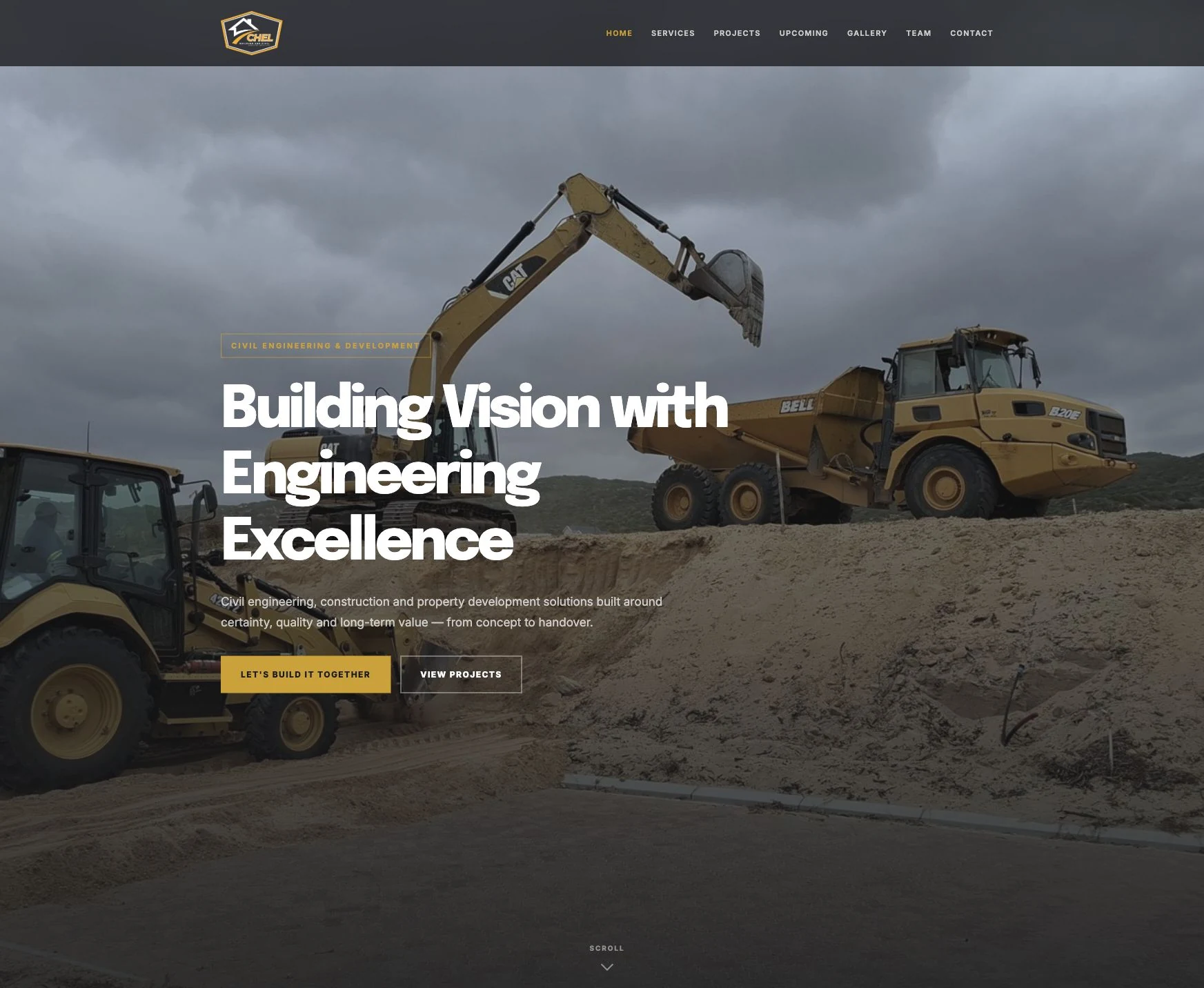 CHEL homepage designed and developed by Cloudfusion